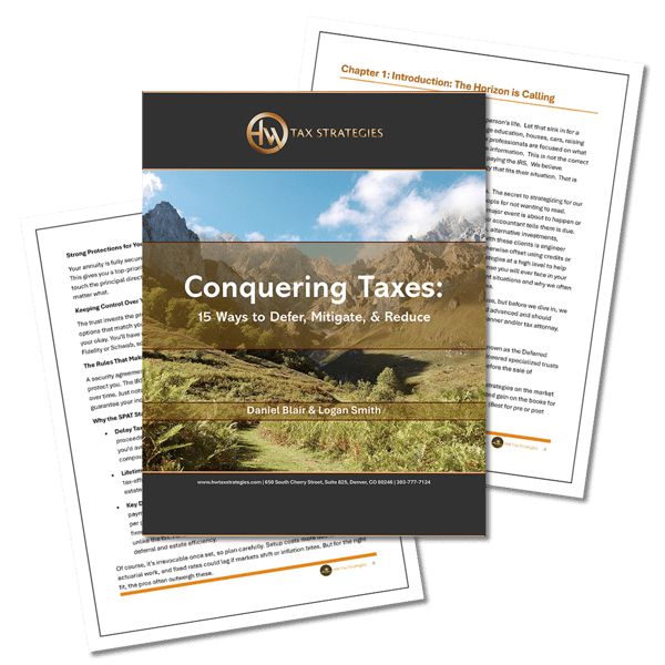 Conquering Taxes: 15 Ways to Defer, Mitigate & Reduce ebook 1080x1080 v3@2x